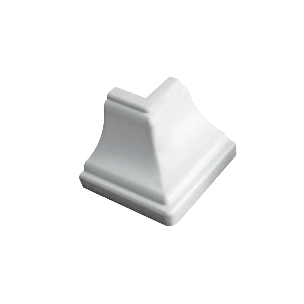 Canto Externo Forro PVC Branco - Perfilix