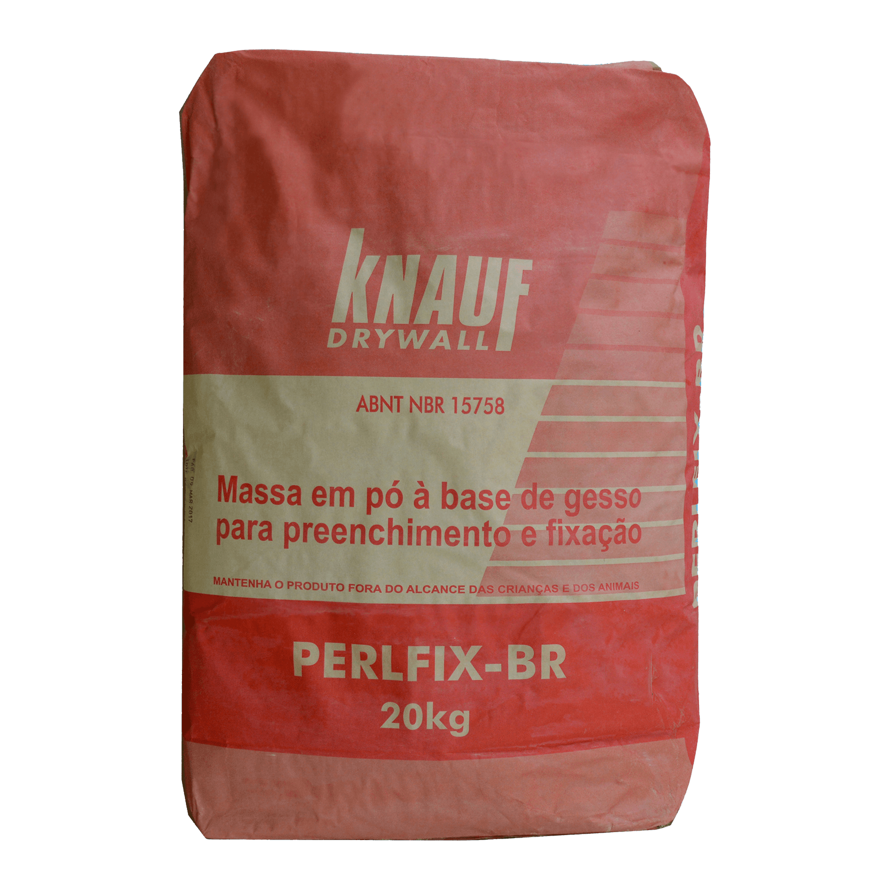 Massa Perlfix Cola 20kg Vermelho - Knauf